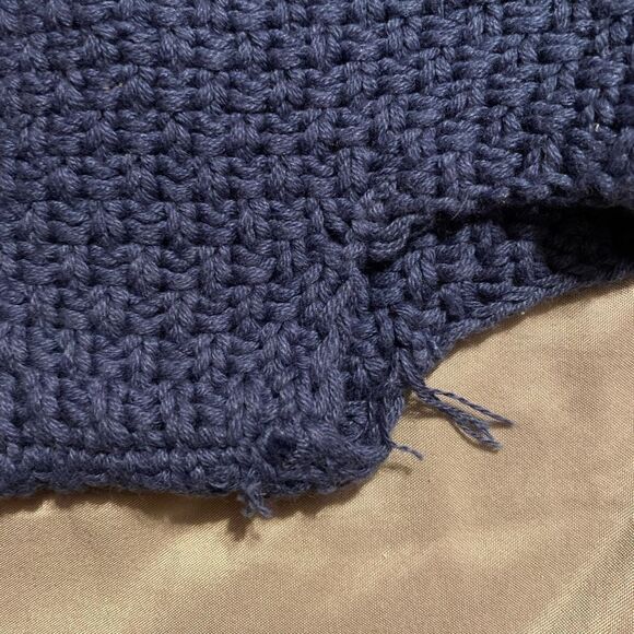 Little Newcomers One Size Blue Knit Diaper Cover - Picture 2 of 5